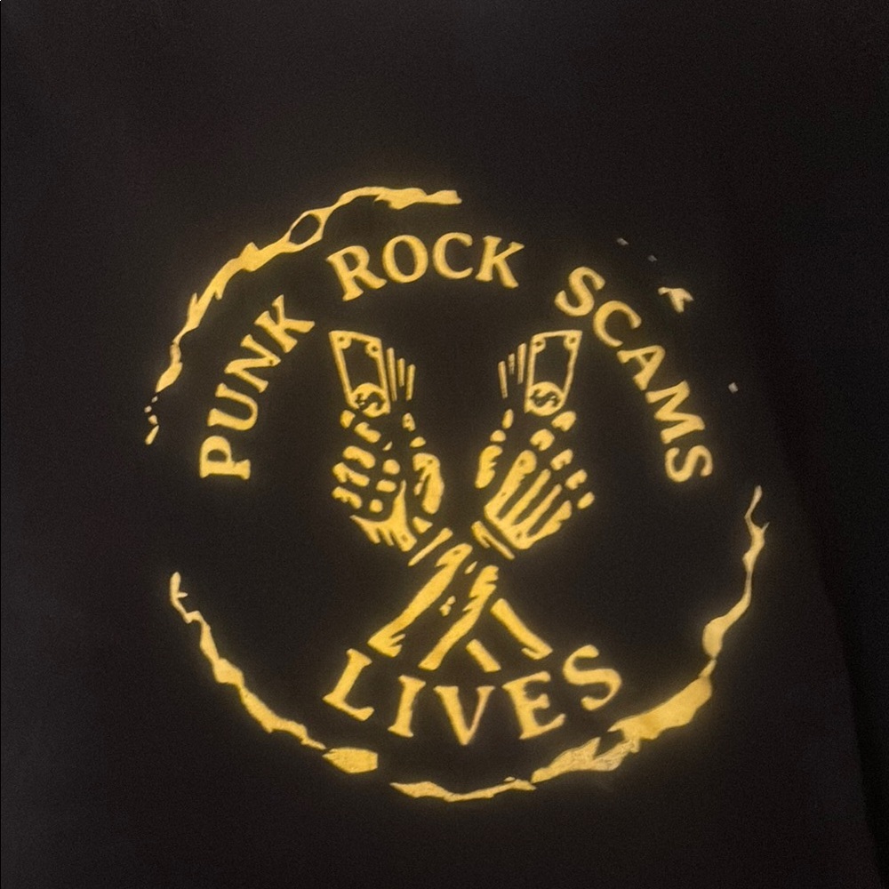 Punk Rock Scams Graphic Tee